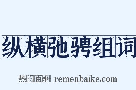 纵横弛骋组词是什么意思的图片